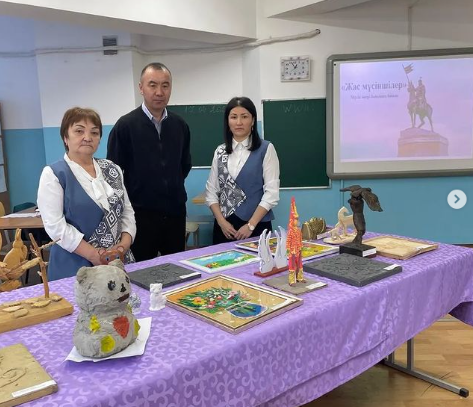"Жас мүсіншілер" атты мүсіндеу өнері бойынша байқау өткізілді.