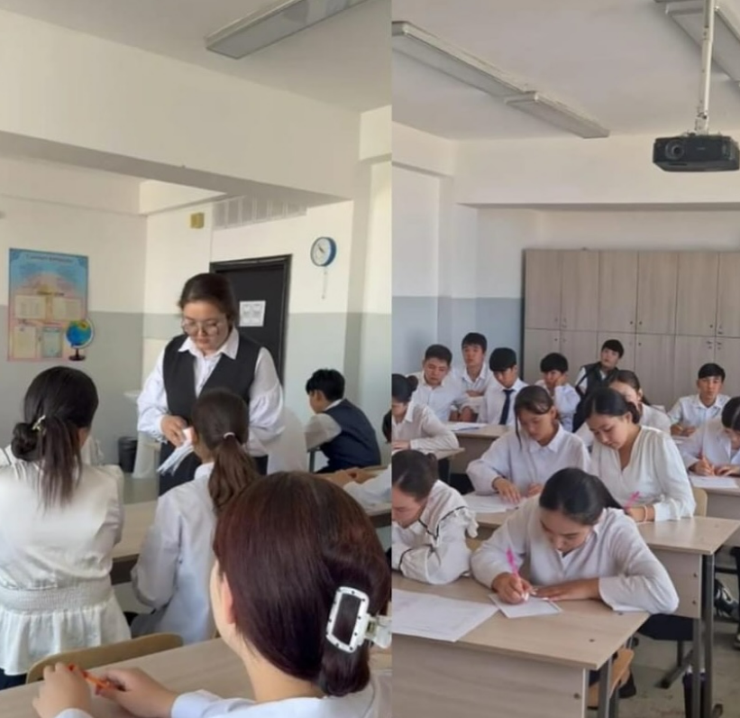 9-сынып оқушылары алгебра пәнінен қорытынды бітіру емтиханын тапсыруда