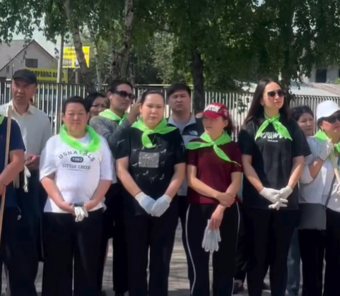 08.05.2025 ж Алматы қаласы Алатау ауданы №169 мектеп-лицейінде “Таза Қазақстан” жобасы негізінде жалпы аудандық сенбілік жұмыстары жүргізілді.