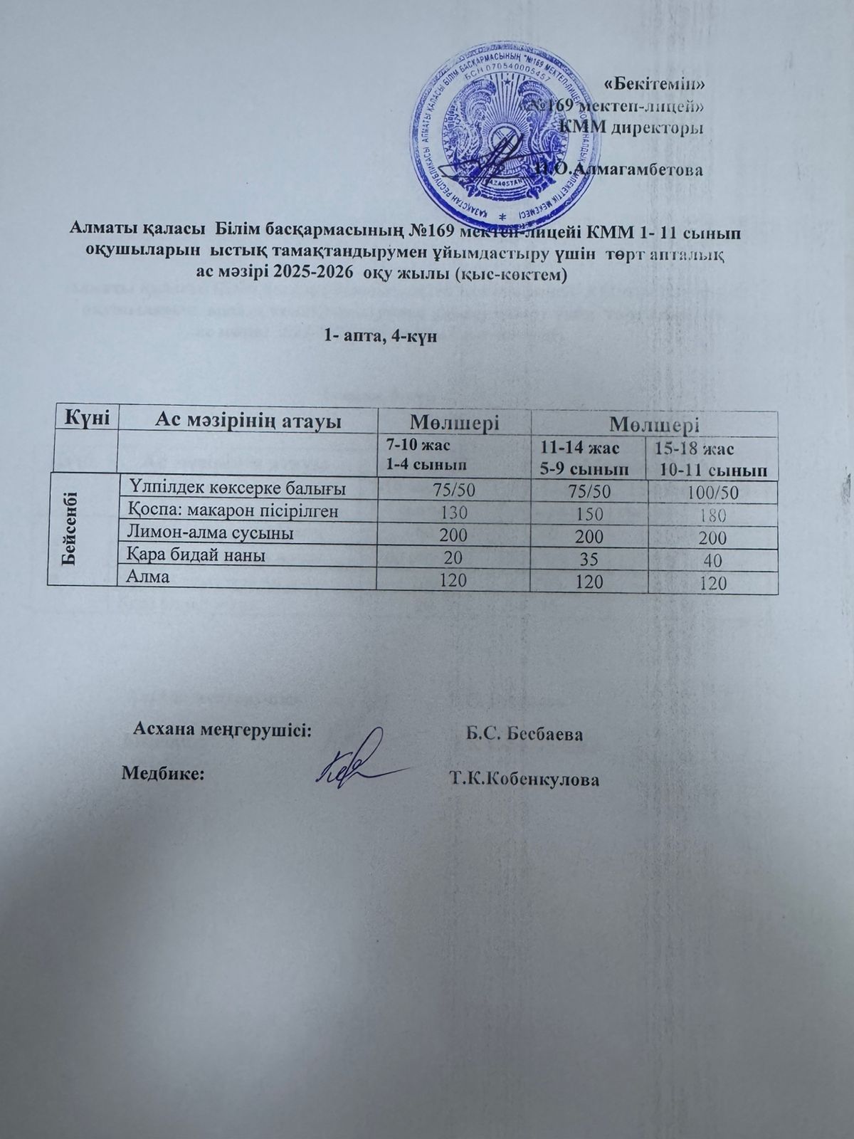 АС МӘЗІРІ 04.12.2025